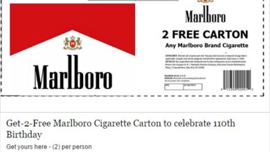 Get 2-Free Marlboro Cigarette Carton to Celebrate 110Th Birthday